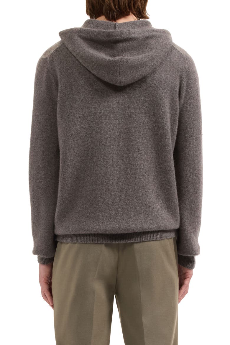 Cashmere & Silk Hoodie, Alternate, color, MOSS