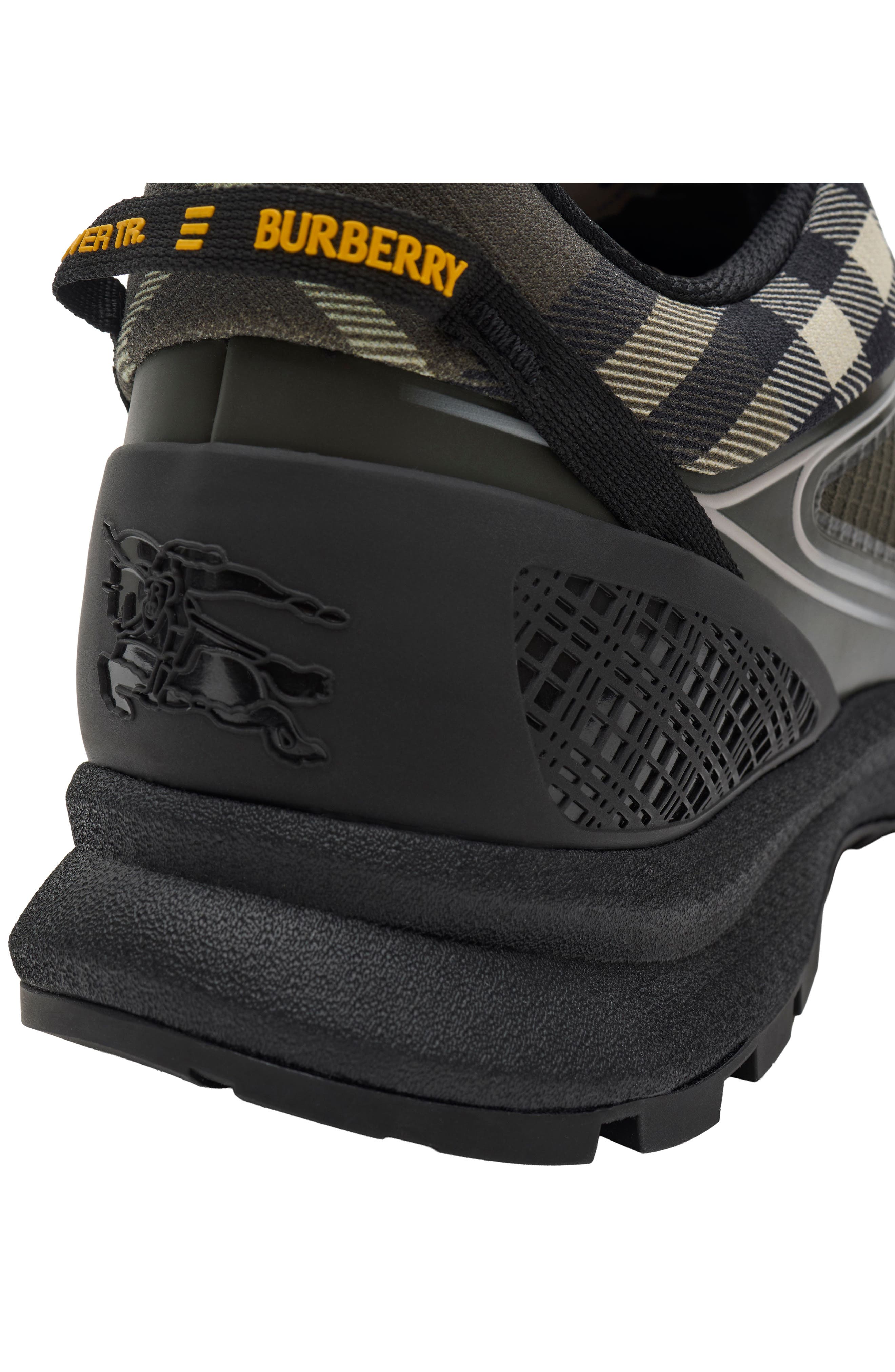 Burberry Check & Mesh Discover Sneaker, Alternate, color, Thicket/ Thicket Ip C