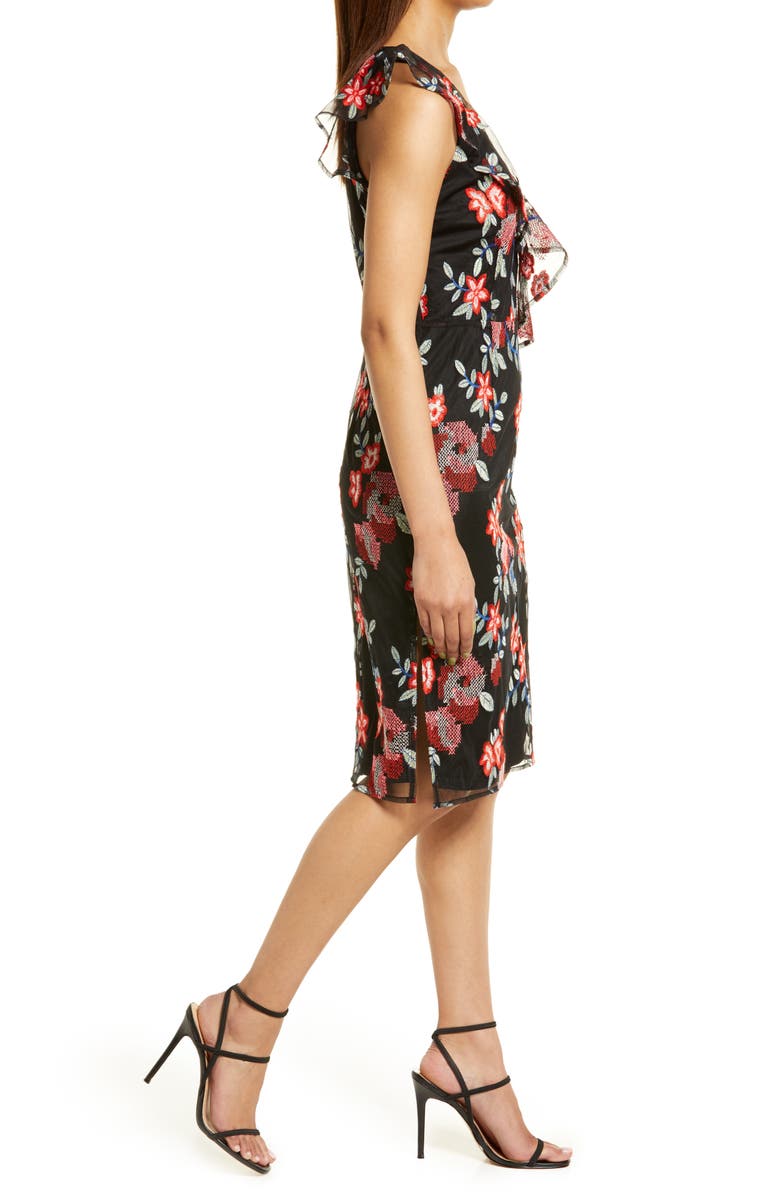Sam Edelman Floral Embroidered Mesh Sheath Dress | Nordstrom Sam Edelman Floral Embroidered Mesh Sheath Dress | Nordstrom