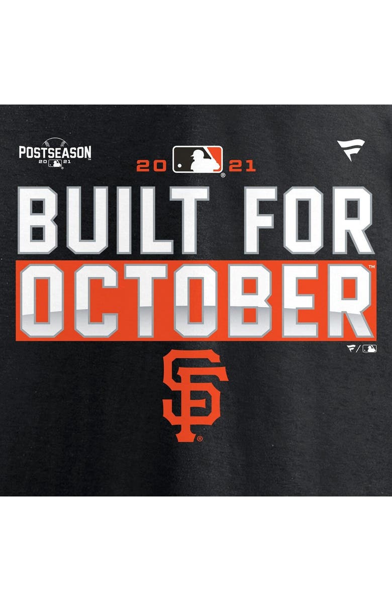 FANATICS Men's Fanatics Black San Francisco Giants 2021 Postseason Locker Room T-Shirt, Alternate, color, 