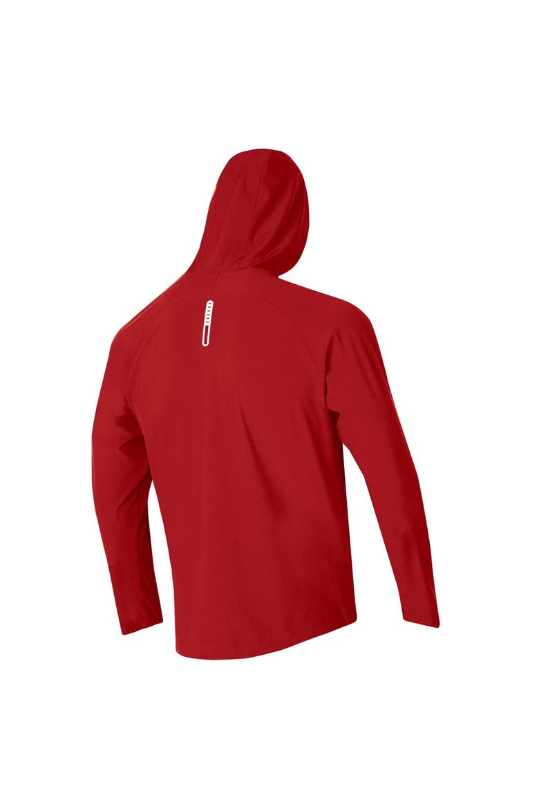 Men's Under Armour Red Wisconsin Badgers Unstoppable Raglan Full-Zip Jacket, Alternate, color, Red