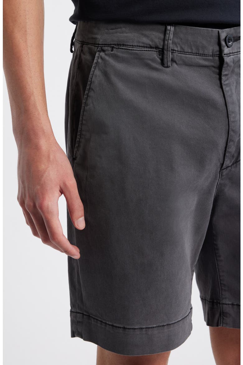 Archie Stretch Twill Trouser Shorts, Alternate, color, SULFUR ANTIQUE BLACK