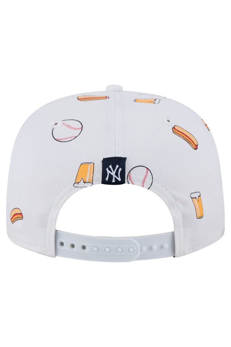 Men's New Era White New York Yankees Team Cheer Rope 19TWENTY Adjustable Hat, Alternate, color, White