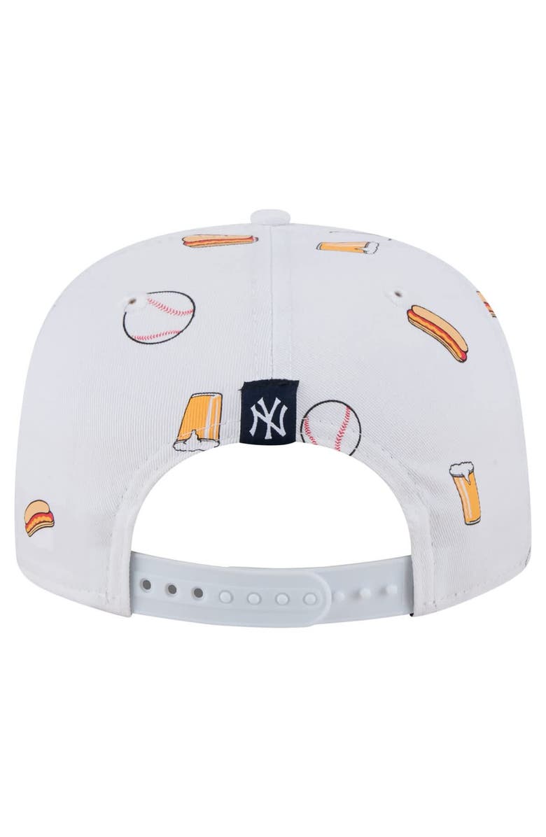 New Era Men's New Era White New York Yankees Team Cheer Rope 19TWENTY Adjustable Hat, Alternate, color, White