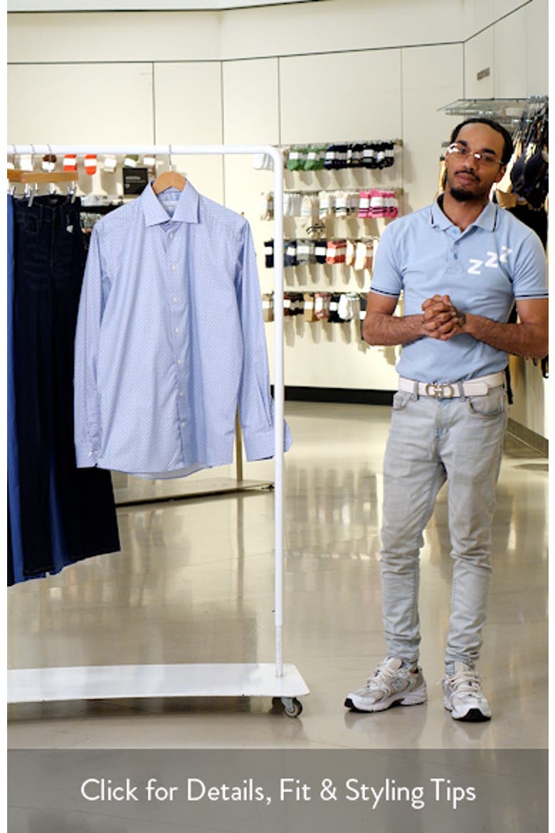 Contemporary Fit Geometric Print Cotton Dress Shirt video