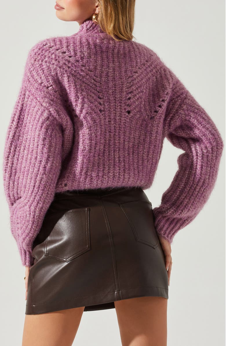 ASTR the Label Sunniva Sweater, Alternate, color, Lavender
