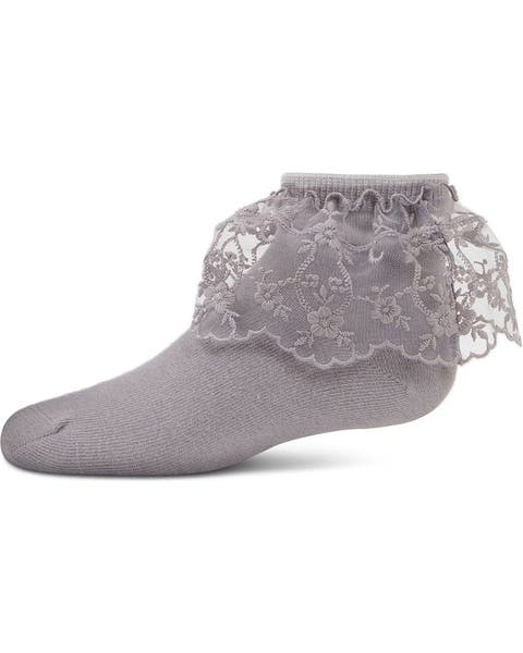 Petite Floral Lace Anklet Socks (Baby)