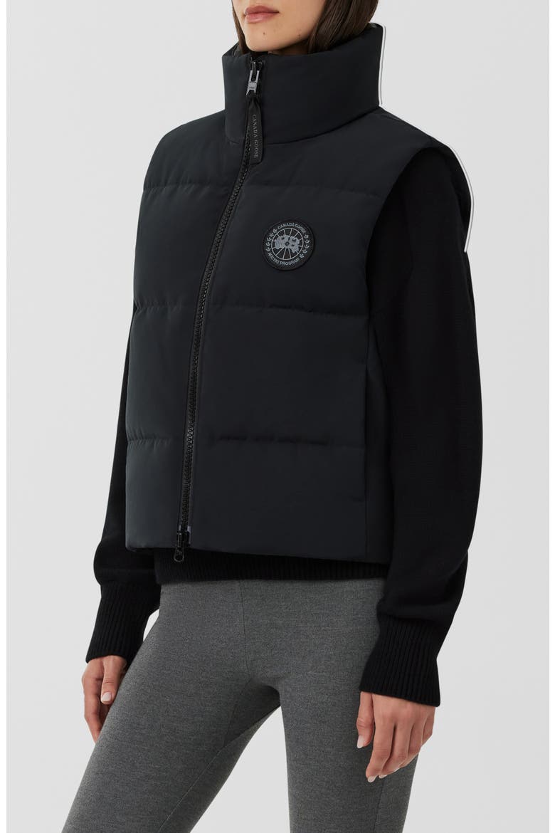 Grandview Black Label Crop 750 Fill Power Down Puffer Vest, Alternate, color, BLACK