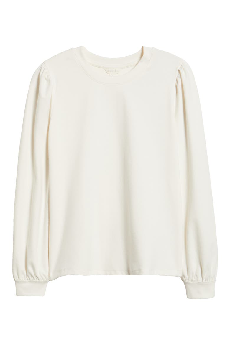 Blouson Sleeve Top, Alternate, color, IVORY PRISTINE