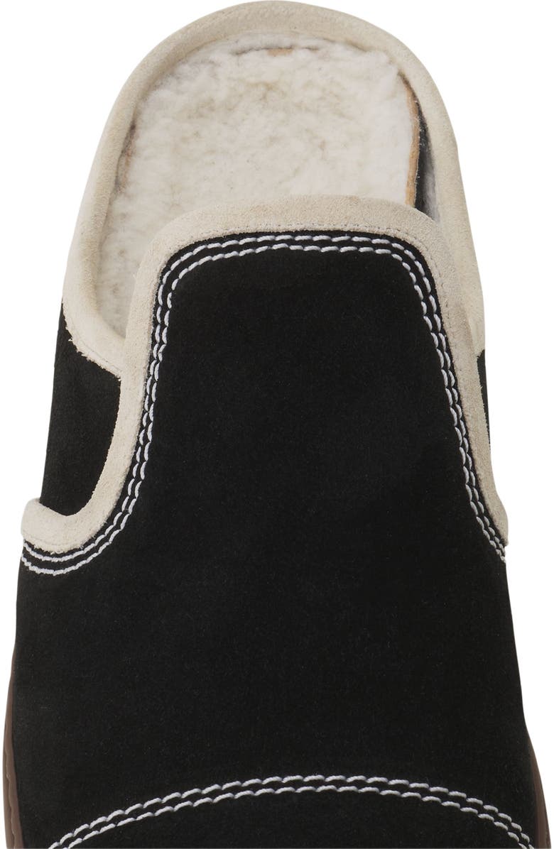 Lanvin Dbb1 Suede Mule Sneakers, Alternate, color, Noir/Blanc Cassé