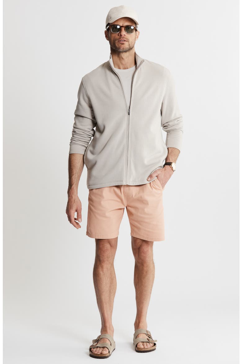 Tribeca Soft Touch Zip-Up Jacket, Alternate, color, STONE