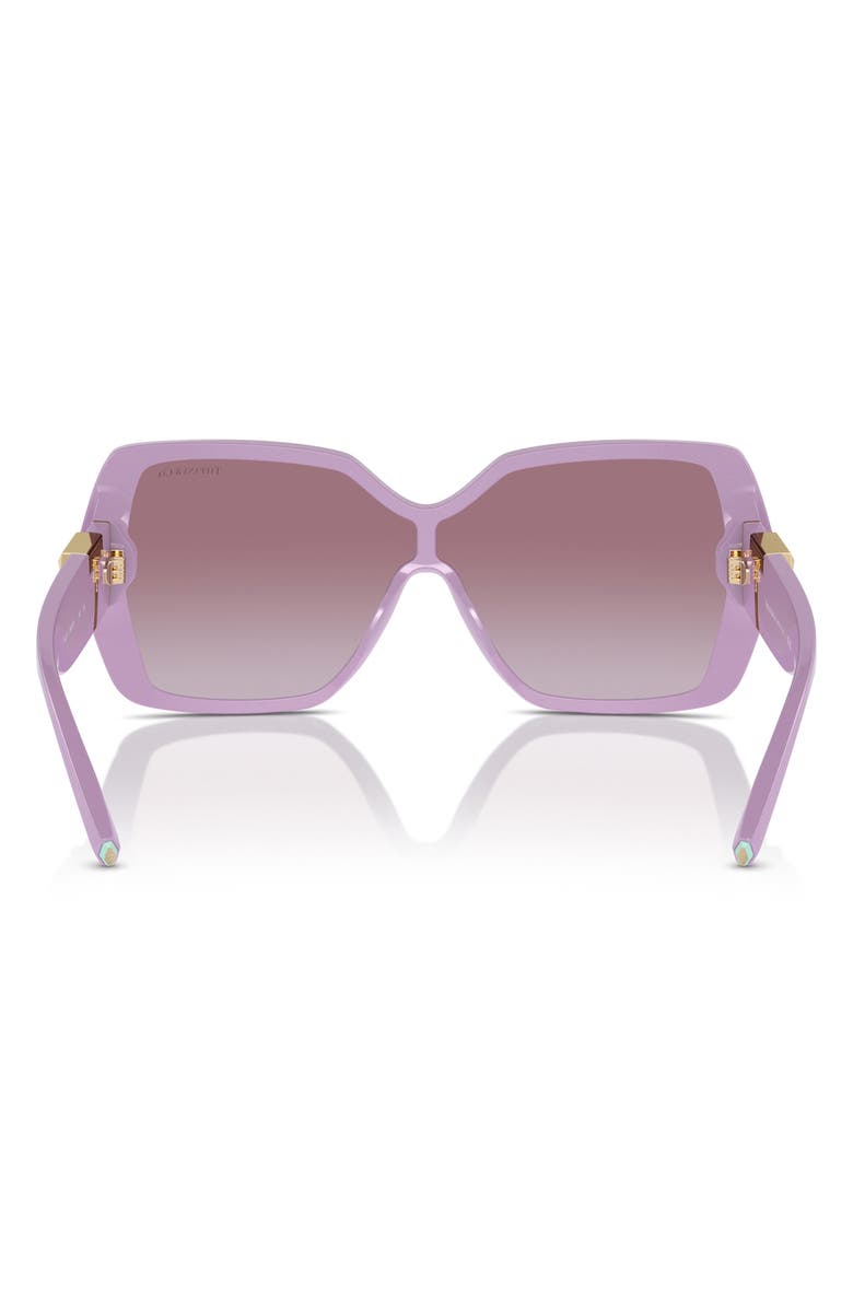 Tiffany & Co. 129mm Gradient Pillow Sunglasses, Alternate, color, Violet