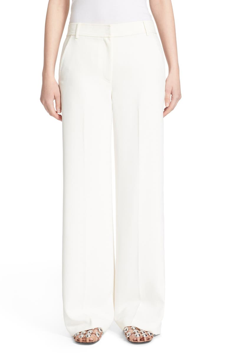 alexanderwang.t T by Alexander Wang Wide Leg Crepe Trousers, Main, color, 