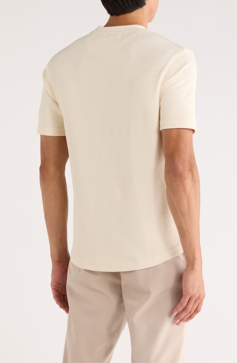 DENIM AND FLOWER Textured Crewneck T-Shirt, Alternate, color, Oyster Cream