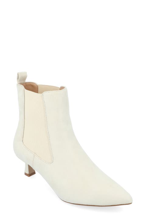 Pointed-Toe Vegan Leather Bootie (Women)