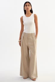 LAMARQUE Miriam | Linen Wide Leg Pants
