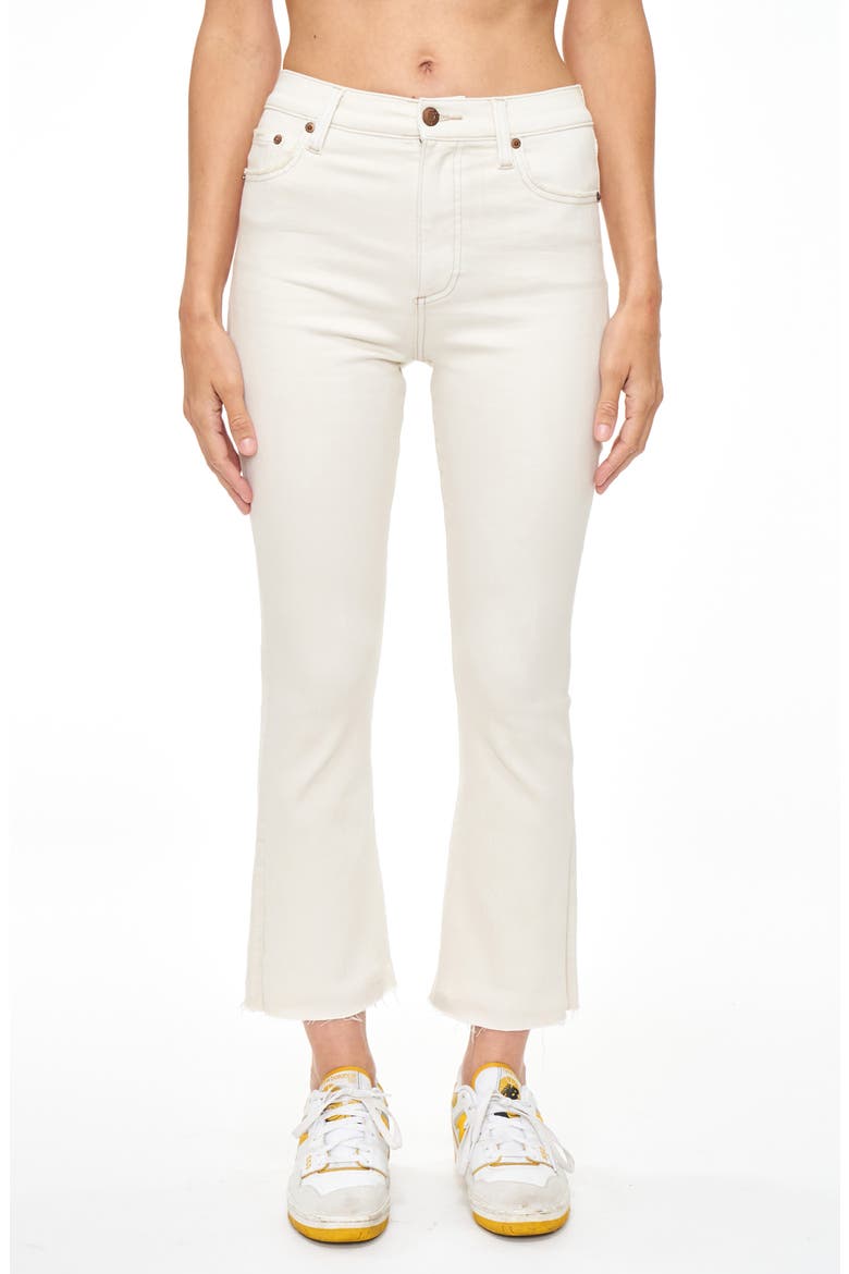 Lennon High Waist Raw Hem Crop Bootcut Jeans, Main, color, SAHAV