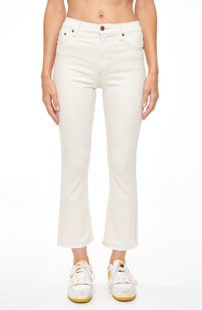 Pistola Lennon High Waist Raw Hem Crop Bootcut Jeans, Main, color, Sahav