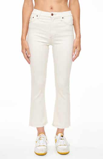 Pistola Lennon High Waist Raw Hem Crop Bootcut Jeans