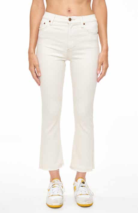Pistola Lennon High Waist Raw Hem Crop Bootcut Jeans