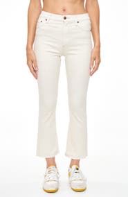 Pistola Lennon High Waist Raw Hem Crop Bootcut Jeans