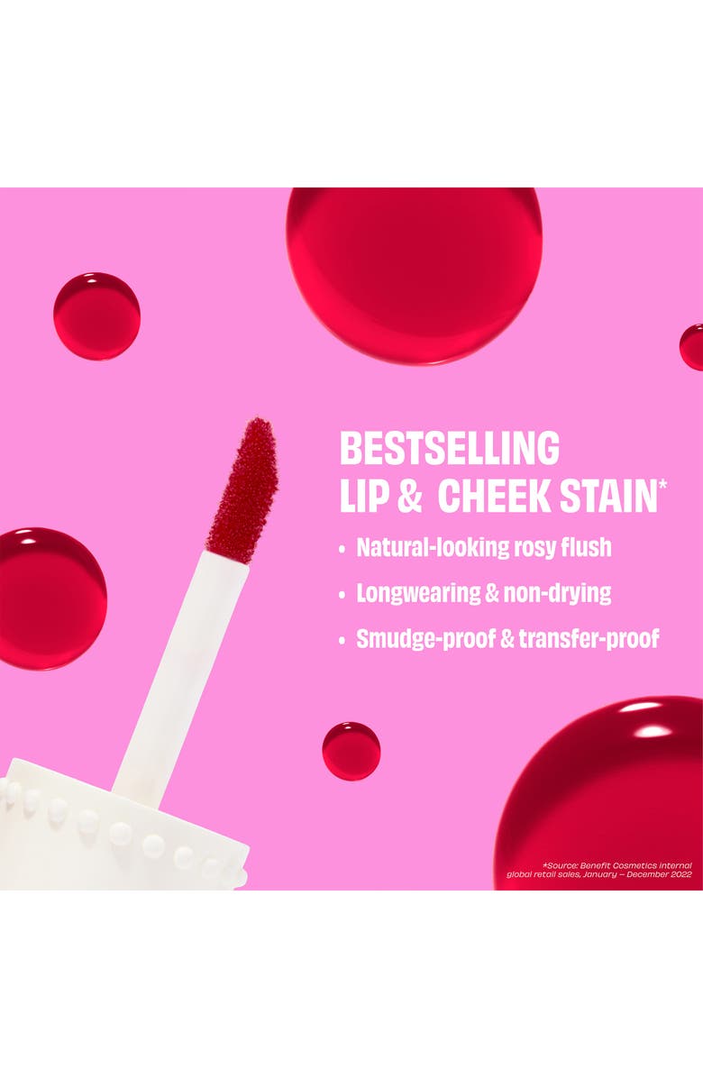 Benefit Cosmetics Liquid Lip Blush & Cheek Tint, Alternate, color, Gogotint / Bright Cherry