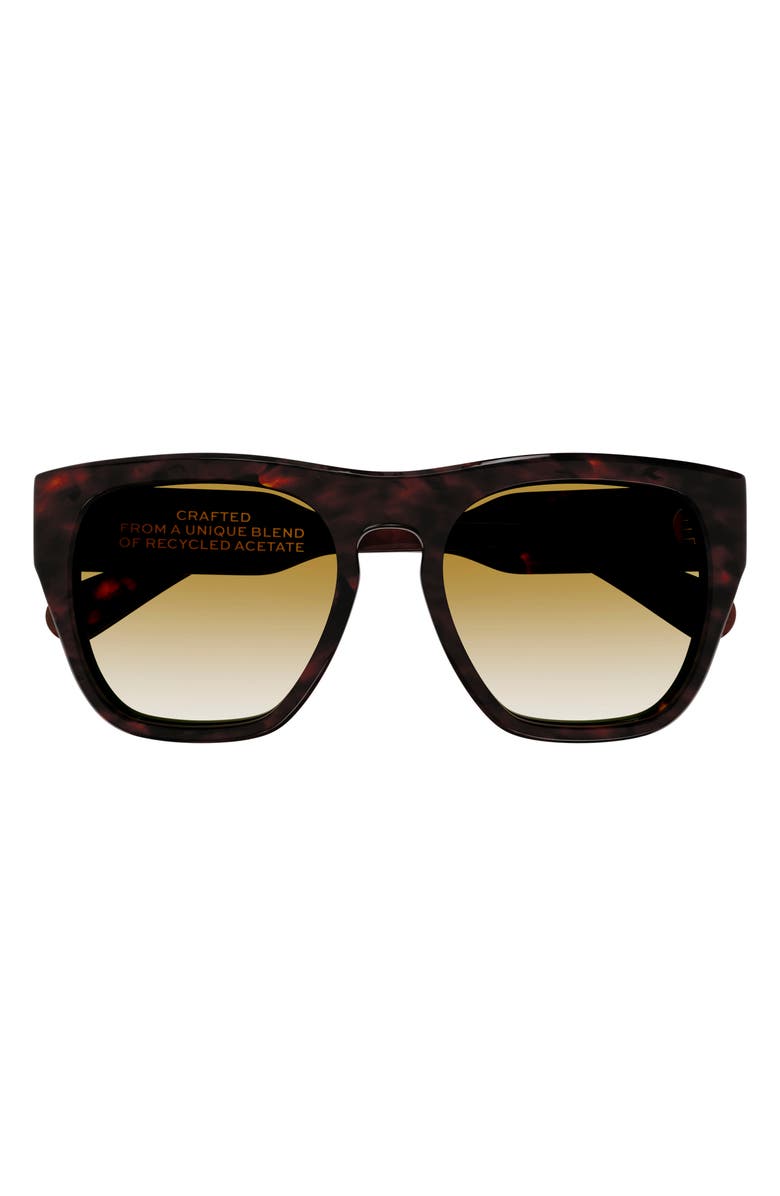 Chloé 55mm Square Sunglasses, Main, color, 