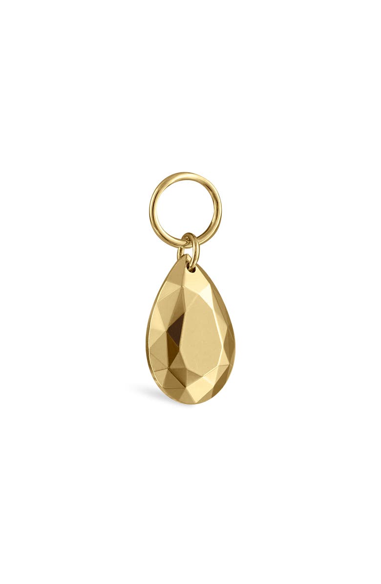 MARIA TASH Faceted Pear Charm Pendant, Alternate, color, Yellow Gold