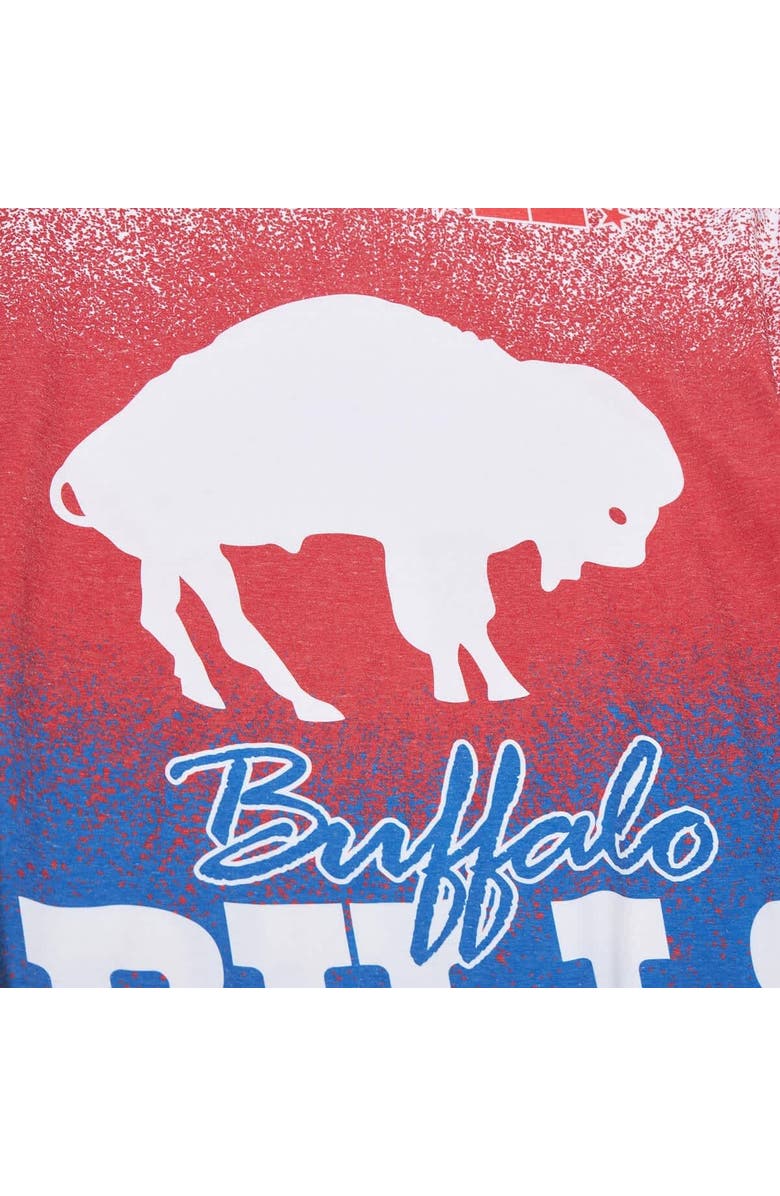 Mitchell & Ness Men's Mitchell & Ness  White Buffalo Bills Team Burst Vintage Logo T-Shirt, Alternate, color, White