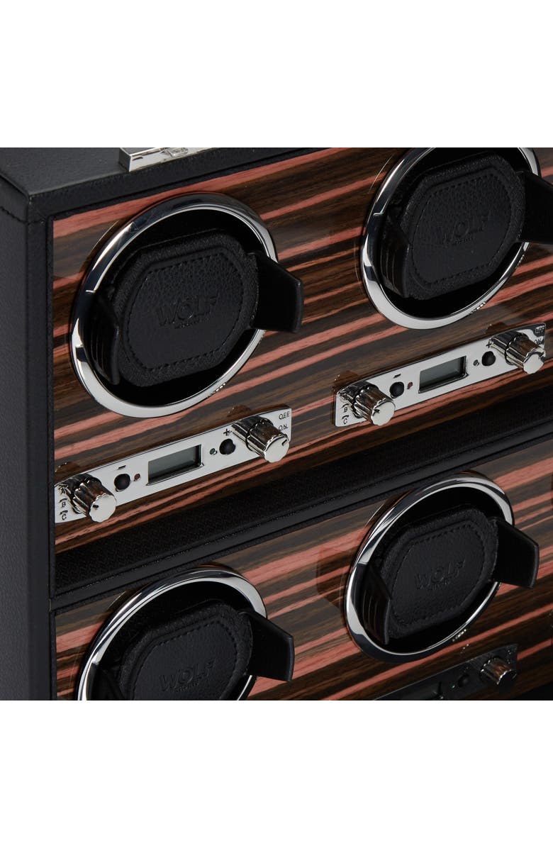 WOLF Roadster 8 Piece Winder, Alternate, color, Black