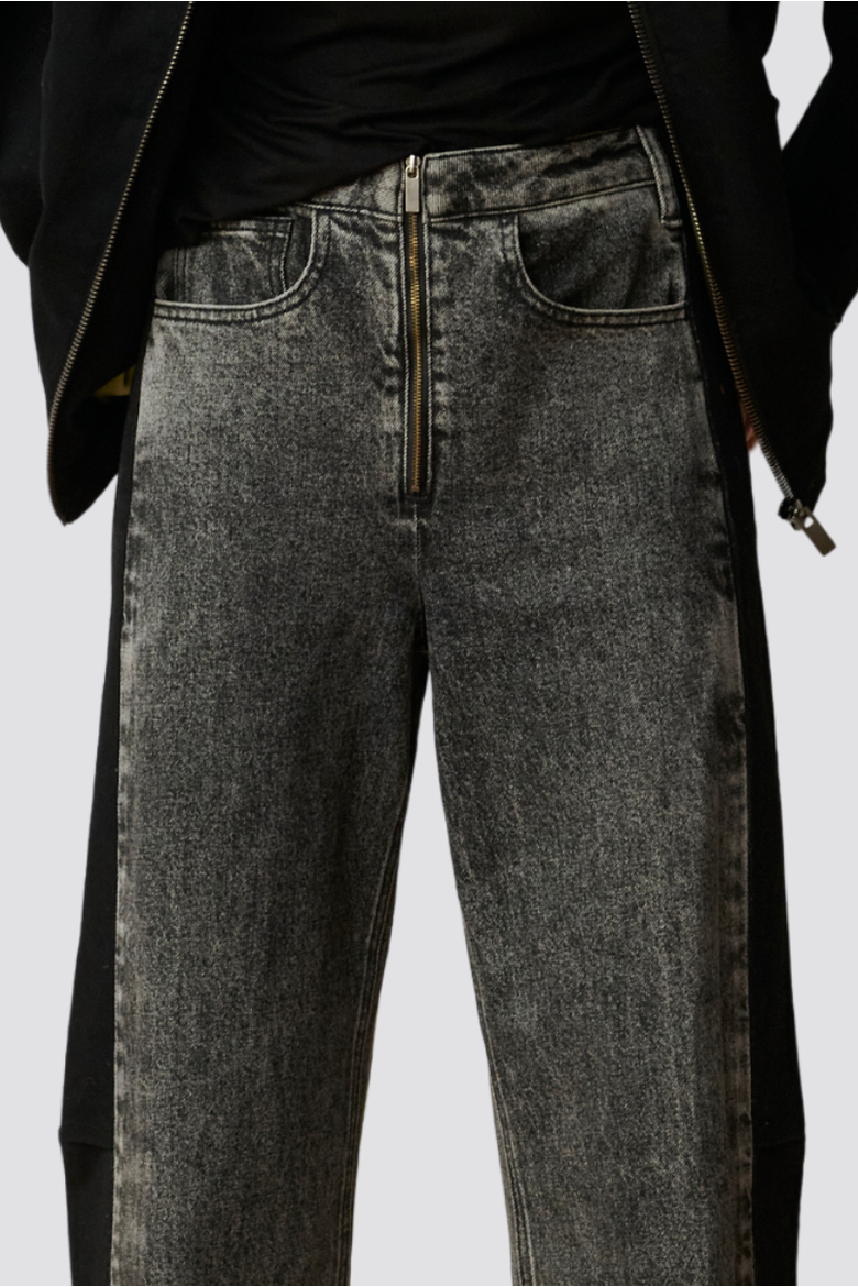 Amelia Contrast Jean, Alternate, color, Wall St.