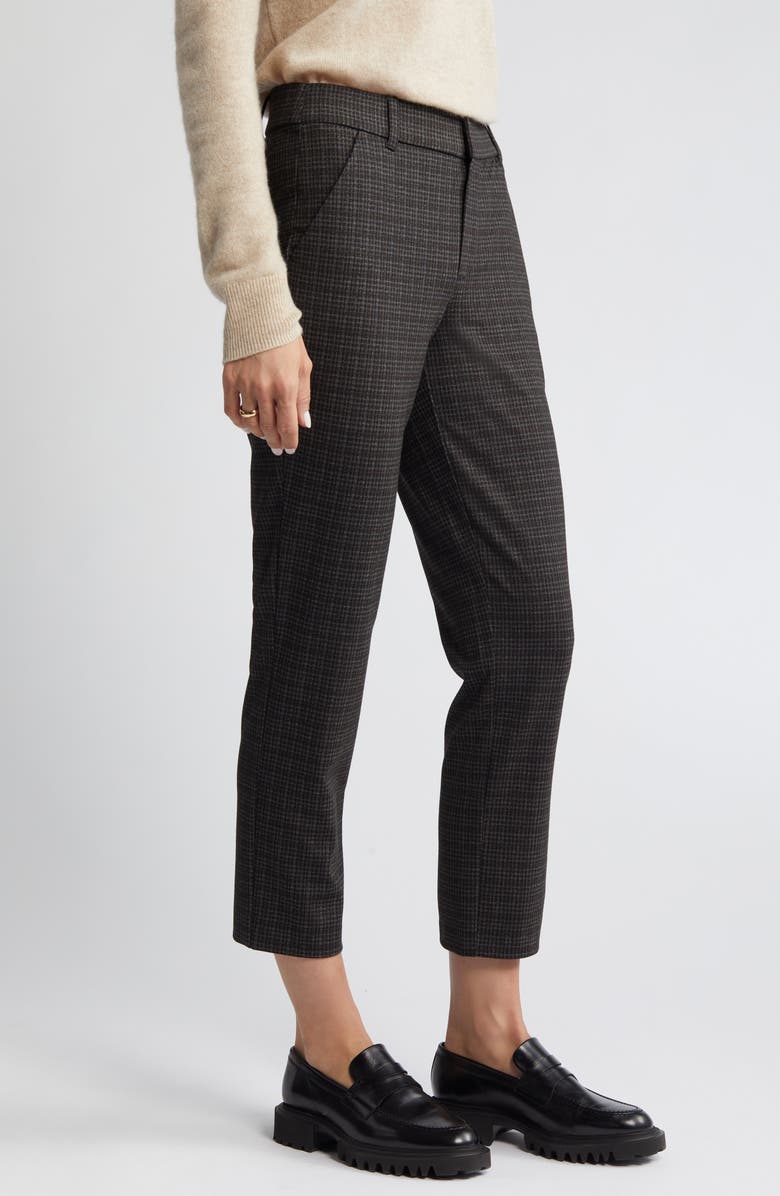 Wit & Wisdom 'Ab'Solution Houndstooth High Waist Ankle Straight Leg Pants, Alternate, color, 