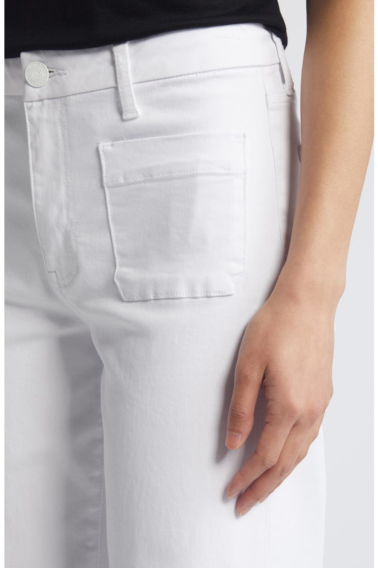Meg Patch Pocket Wide Leg Jeans, Alternate, color, OPTIC WHITE