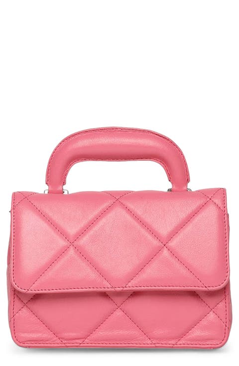 Genevieve Mini Leather Top Handle Bag