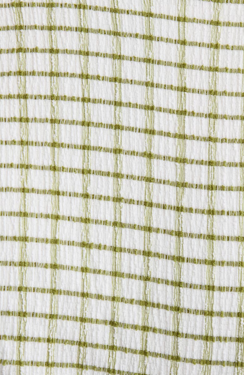 PacSun Jade Textured Bikini Bottoms, Alternate, color, Green/ Tan Plaid