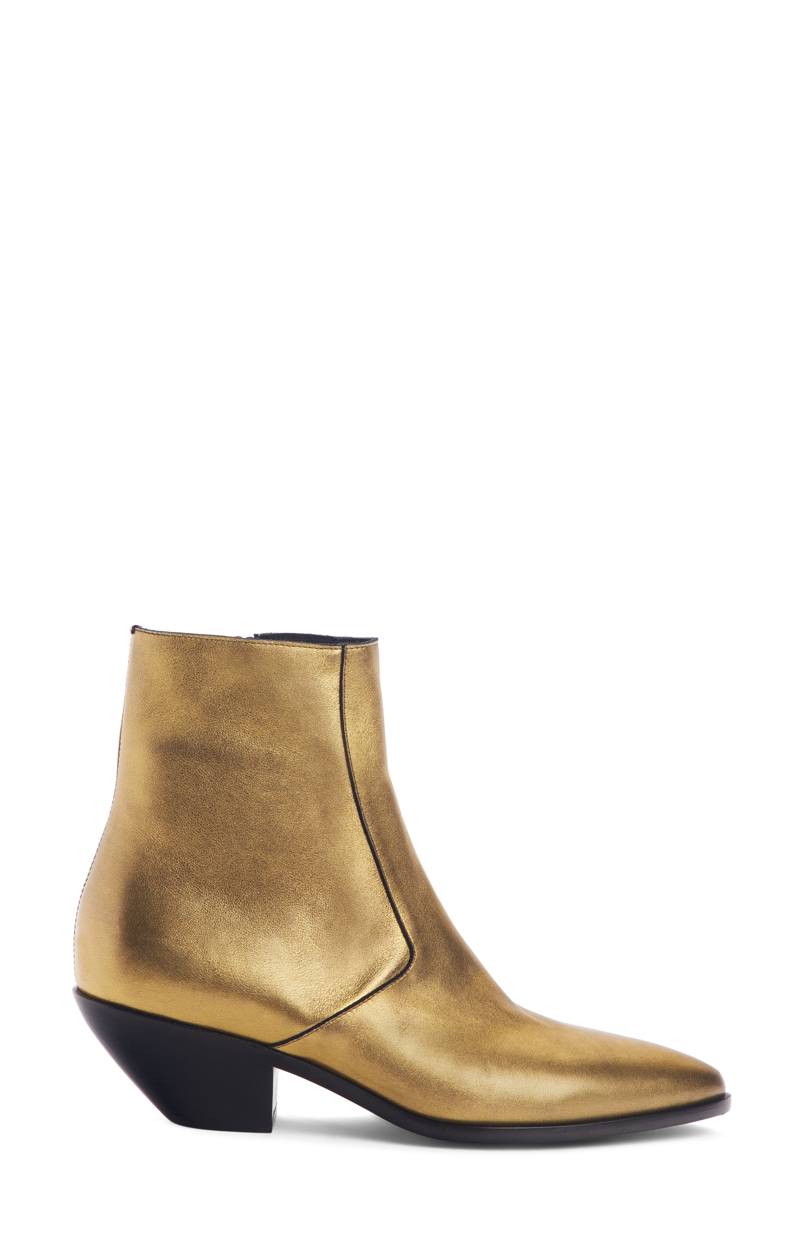 Saint Laurent West Zip Bootie, Alternate, color, 
