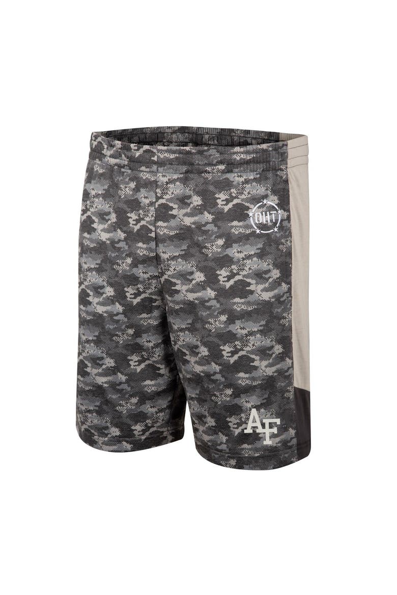 Men's Colosseum Camo Air Force Falcons OHT Military Appreciation Terminal Shorts, Alternate, color, Camo