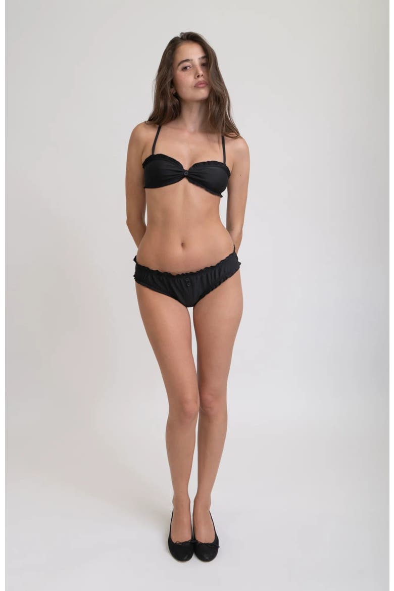 Bloomer Bikini Bottom, Alternate, color, Black