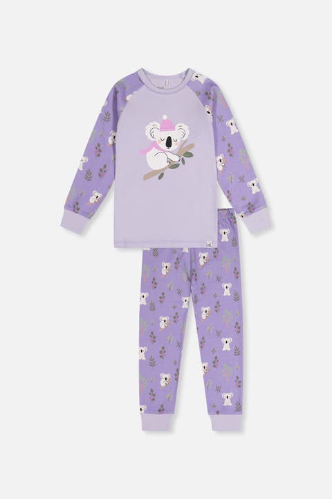 Koala Organic Cotton Top Pants Two Piece Pajama Set