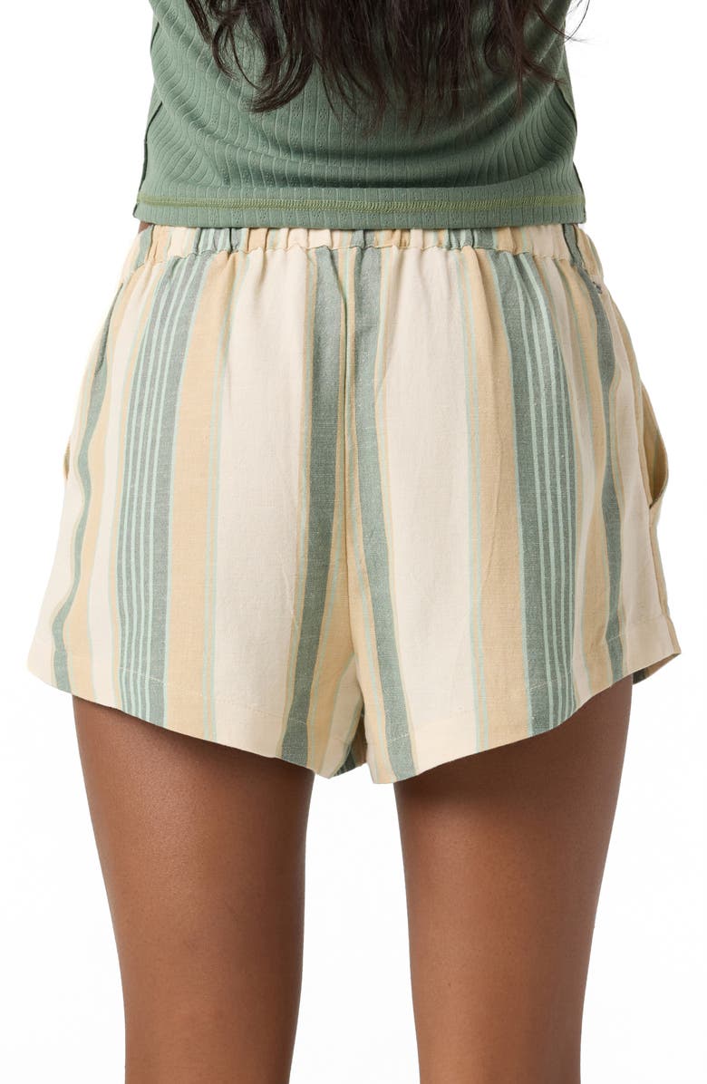 O'Neill Ciara Stripe Shorts, Alternate, color, Tapioca