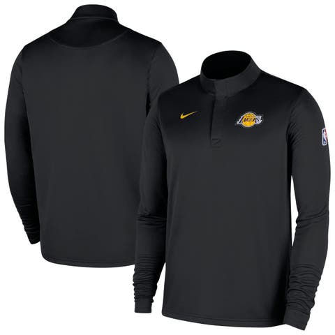 Men's Nike Black Los Angeles Lakers 2025/26 Authentic Coaches Quarter-Zip Dri-Fit Top