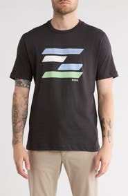 BOSS Logo Cotton Graphic T-Shirt