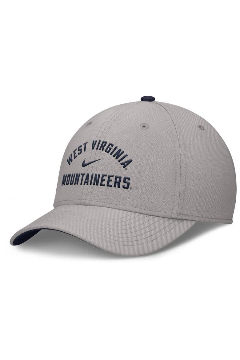Men's Nike Gray West Virginia Mountaineers Rise Prep Performance Flex Hat, Alternate, color, Gray