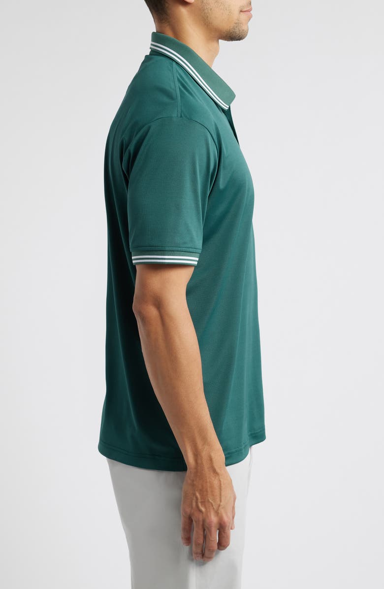 Swannies Thatcher Tipped Performance Polo, Alternate, color, Forest