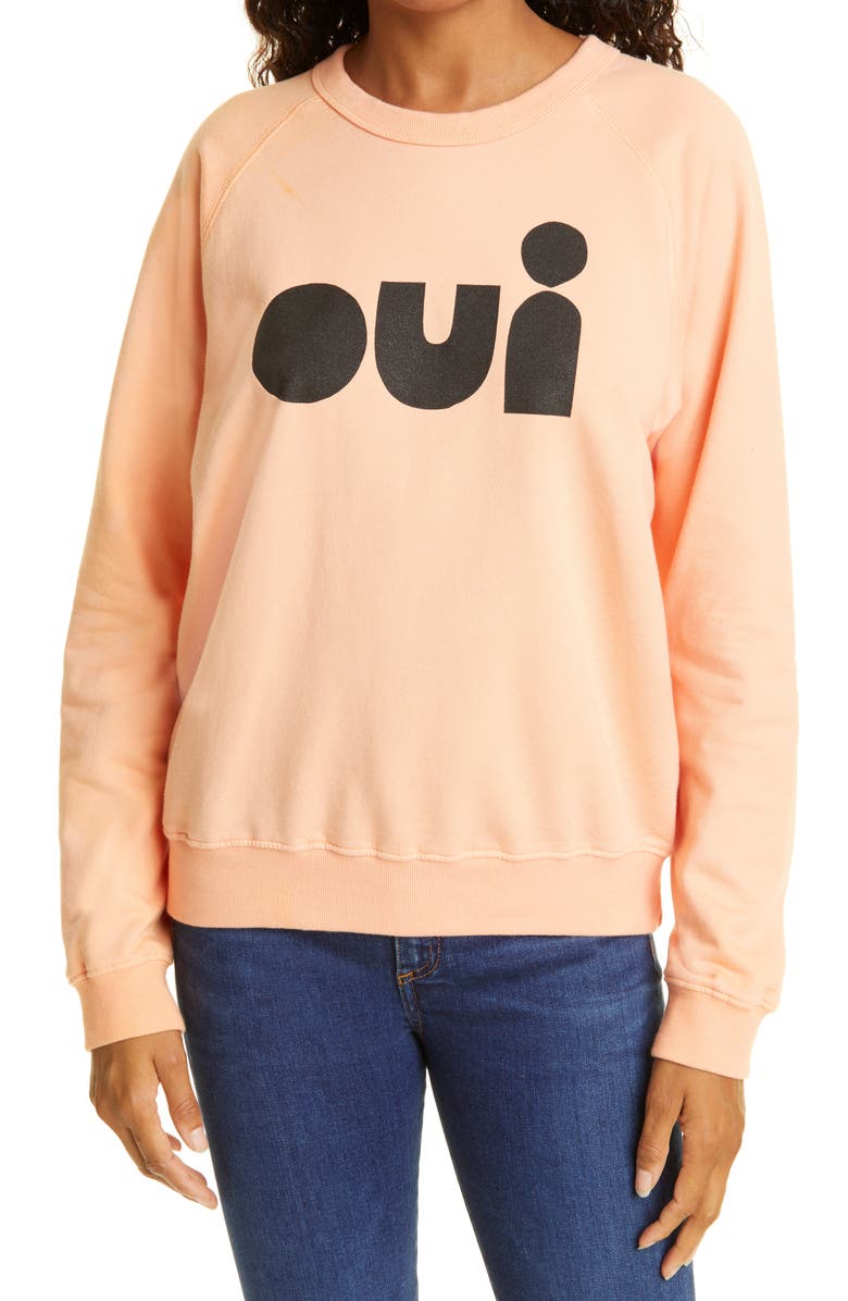 Clare V. Cotton Sweatshirt, Main, color, 