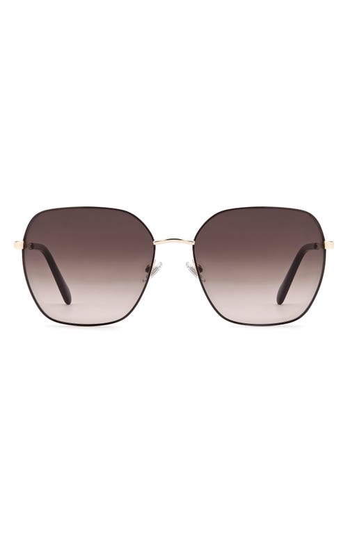 Fossil 59mm Square Sunglasses In Brown