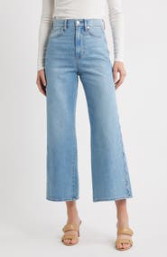 Veronica Beard Taylor Crop Wide Leg Jeans