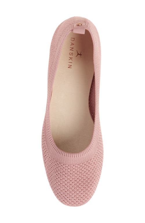 Danskin Knit Ballerina Flat In Blush