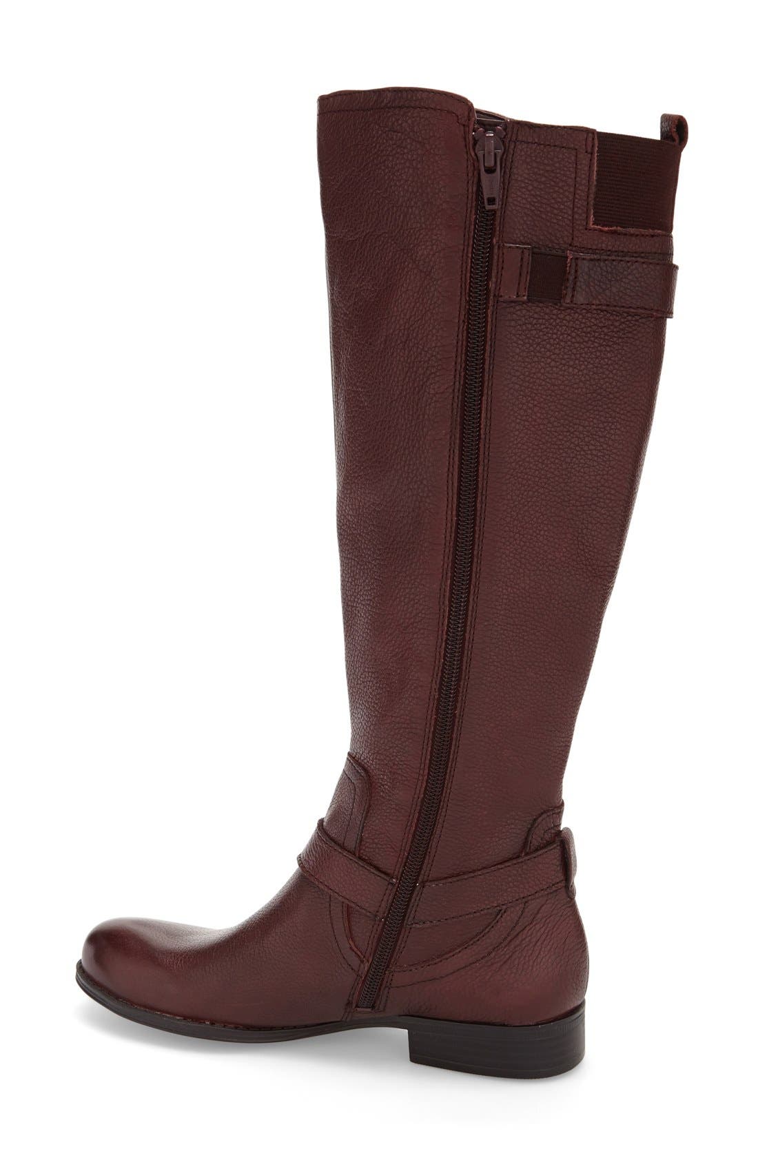 'Joan' Riding Boot, Alternate, color, CORDOVAN LEATHER