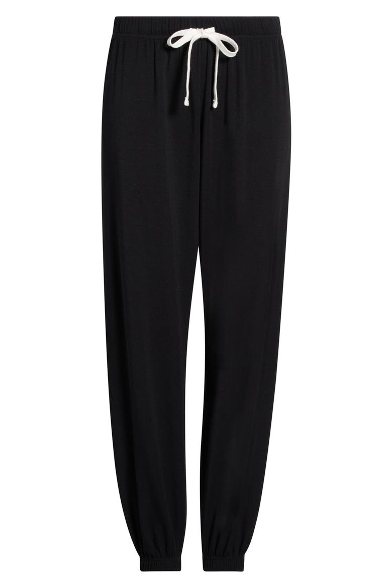 Andie Dual Waist Sweatpants, Main, color, BLACK/ WHITE